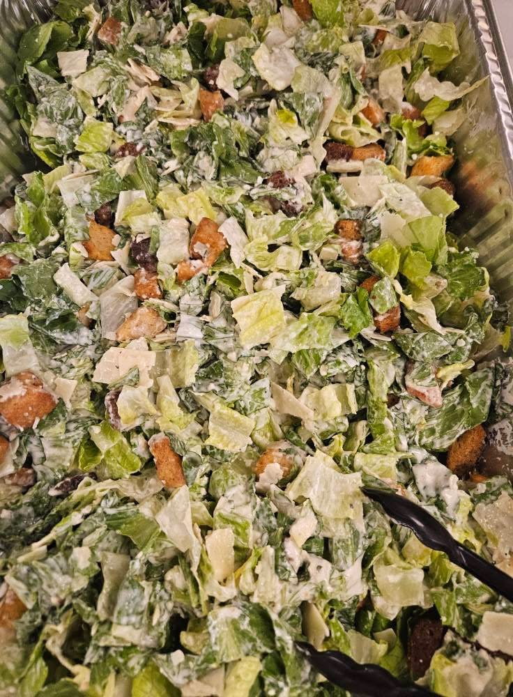 Caesar salad, made fresh
