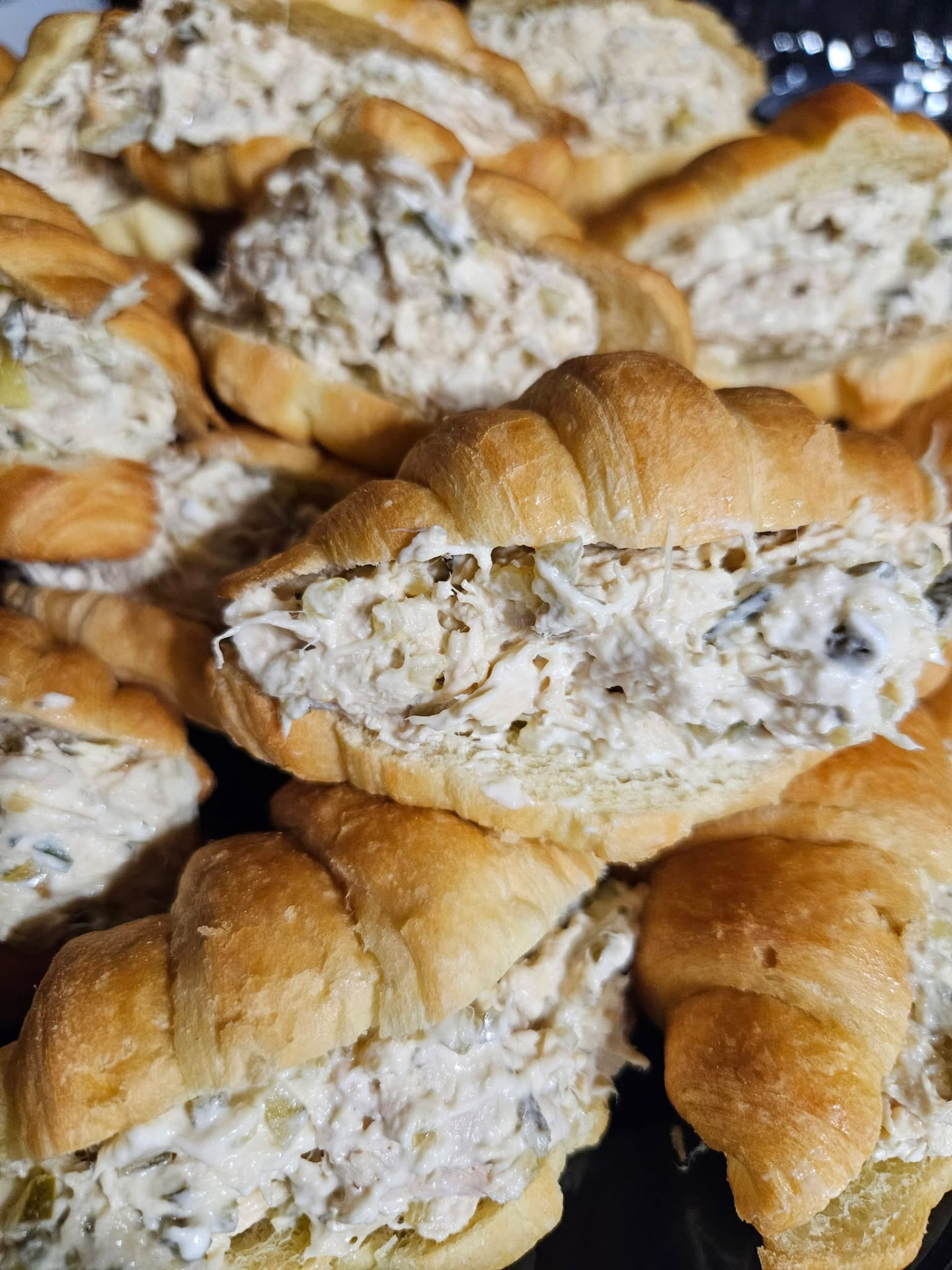 Chicken salad croissants